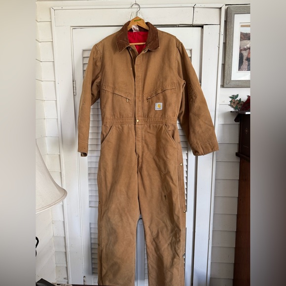 Carhartt Other - Vintage Carhartt Mens 42R Distressed Quilted Canvas Coveralls 996QZ USA Made